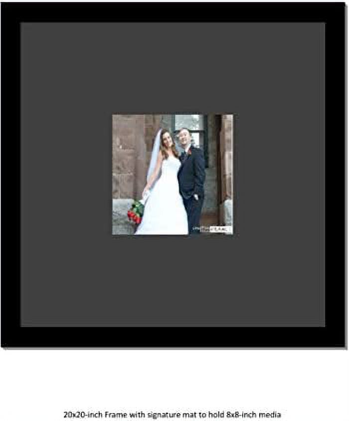 [8x820x20bkb] Signature Photo with BlackMat Holds 8x8inch Media
