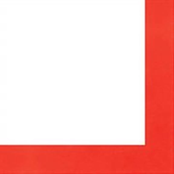8x8 - 8 x 8 Flat Red Solid Wood Frame with UV Framer's Acrylic & Foam Board Backing - Great For a