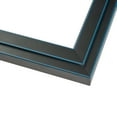thumbnail image 1 of 8x8 Black Two-Step Wood Frame w/ a Blue Accent - 'Pinstripe' Thin - Great for Posters, Photos, Art, 1 of 5