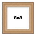 thumbnail image 1 of 8x8 Contemporary Natural Complete Wood Square Picture Frame with UV Acrylic, Backing, & Hardware, 1 of 8