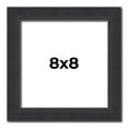 thumbnail image 1 of 8x8 Frame Black Real Wood Picture Frame Width 1.25 Inches | Interior Frame Depth 0.5 Inches |, 1 of 8