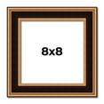 thumbnail image 1 of 8x8 Frame Gold Brown Plein Air Vintage Solid Wood Picture Frame | 1.75 Inches Moulding Width |, 1 of 8