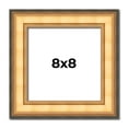 thumbnail image 1 of 8x8 Frame Gold Plein Aire Solid Wood Picture Frame Width 2 Inches | Interior Frame Depth 0.5 Inches, 1 of 8