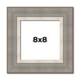 thumbnail image 1 of 8x8 Frame Grey Real Wood Picture Frame Width 2.75 Inches | Interior Frame Depth 0.5 Inches | Linus, 1 of 8