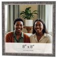 thumbnail image 1 of 8x8 Frame Silver Grey Distressed Solid Wood Picture Frame | 0.75 Inch Moulding Width | Interior, 1 of 8