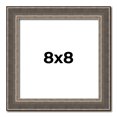 thumbnail image 1 of 8x8 Frame Silver Real Wood Picture Frame Width 1.25 Inches | Interior Frame Depth 0.5 Inches |, 1 of 8