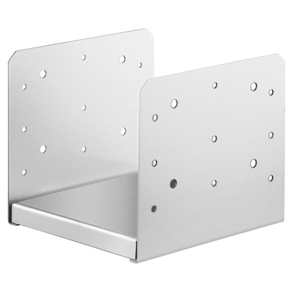 8x8 Inch Adjustable Stainless Steel Post Base Anchor Bracket 1 Piece Internal 7.8x7.3 Inch for Pavilion Deck Porch Handrail Railing Support Decorative Plate