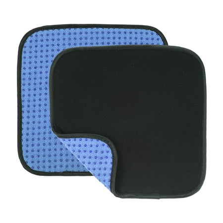 8x8 Inch Bowling Ball Towel, 2 Pack Microfiber Shammy Pad for Cleaning Bowling Ball, Blue