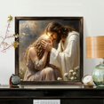 8x8 Inch Framed Wood Wall Art, Religious Jesus Comforting Woman ...