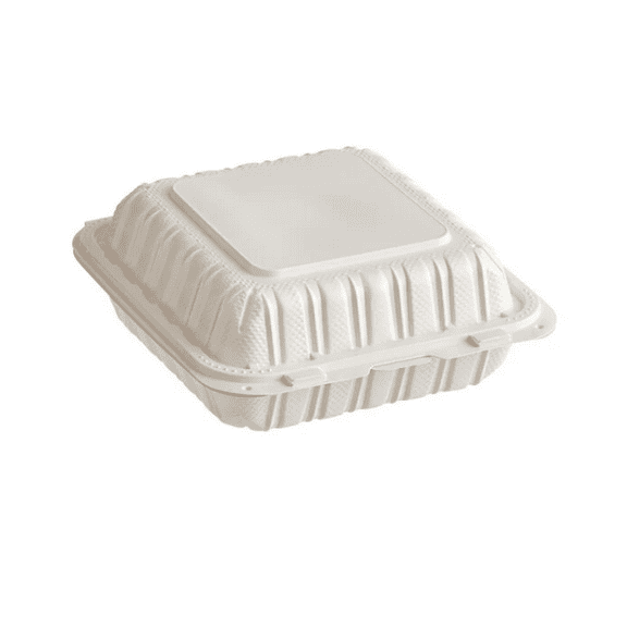 8x8 Inch PP To Go Food Containers with Lids 150 Pack, Leak Resistant Takeout Containers, Microwave & Freezer Safe, Stackable Meal Prep Containers for Restaurants & Home Use BOSPHORA