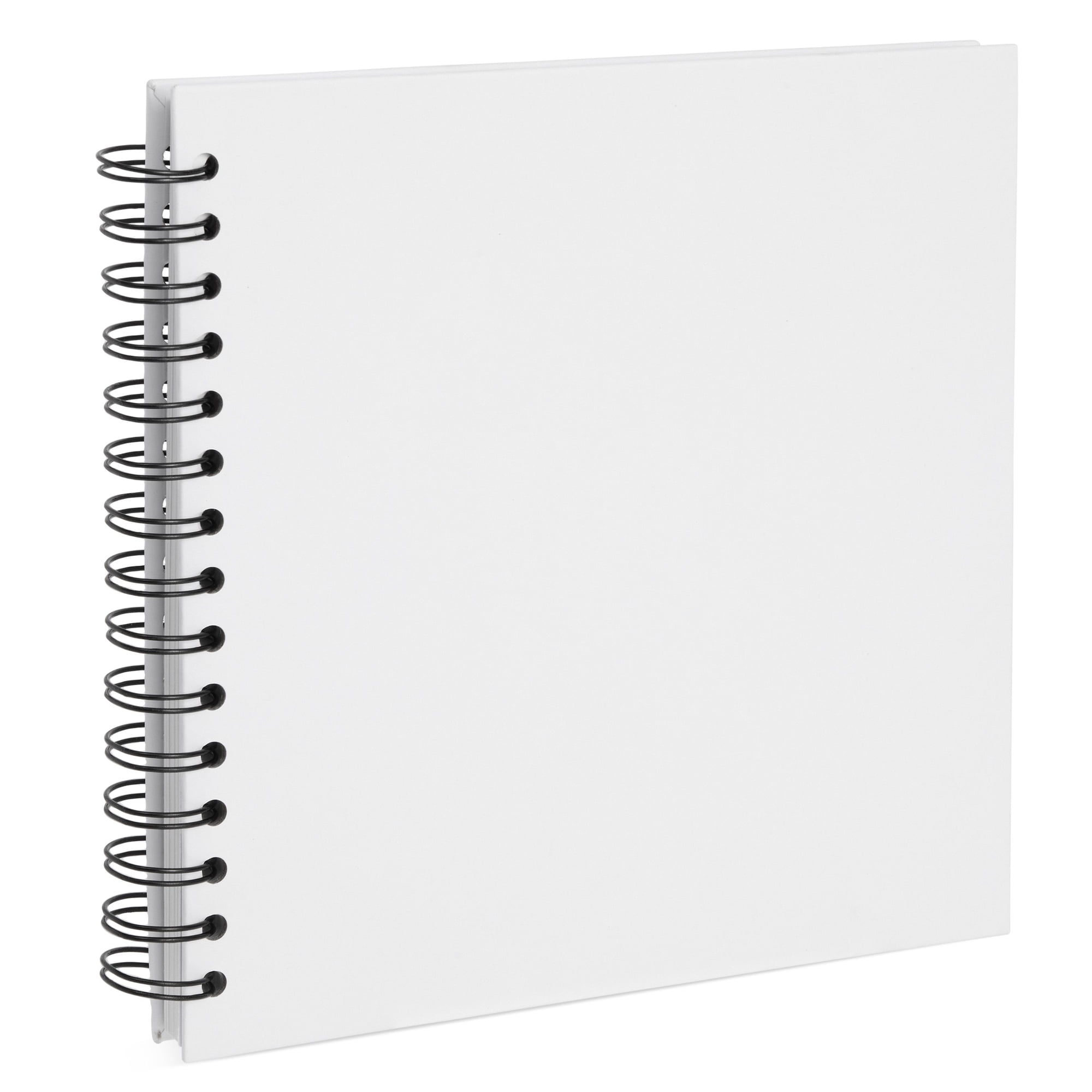 Rayher 8160900 Spiral Bound Scrapbook with Hardcover, Blank Page Album,  Notebook, 30 white Sheets, 21 x 30 cm