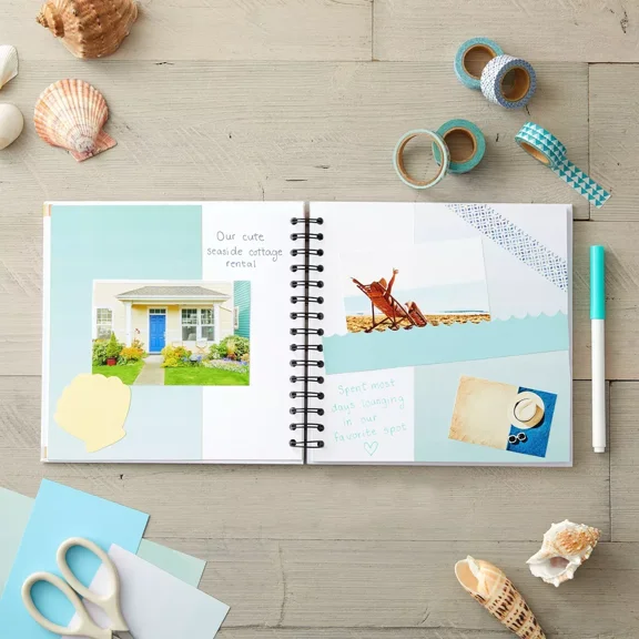 8x8 Inch Scrapbook Photo Album for Family Photo's, Wedding Guest Book, Anniversary, 40 Sheets