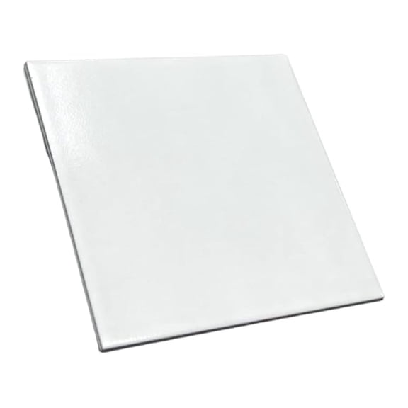 8x8 Matte White Porcelain Tile Floor & Wall Use Box of 4 Pieces Covers 1.7 Square feet Perfect for Bathroom, Kitchen Backsplash, Accent Walls (White)