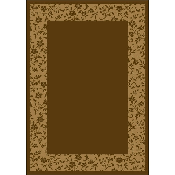 8x8 Milliken Red Solid Area Rug Round Brocade Golden Amber - Aprx 7' 7" x 7' 7"