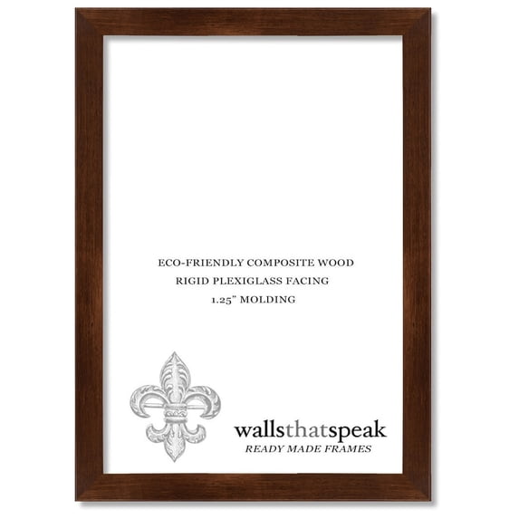 8x8 Mocha Walnut Picture Frame for Puzzles Posters Photos or Artwork