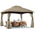 8x8 Outdoor Gazebo Patio Gazebo with Mosquito Netting, Outdoor
