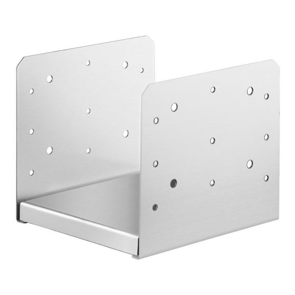 8x8 Post Base Stainless Steel - Adjustable Post Anchor Bracket for Decks, Pavilions, Railings (1 Pcs) - Heavy Duty Decorative Anchor Plate Support