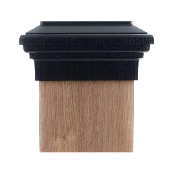 8x8 Post Cap | Black Flat Top