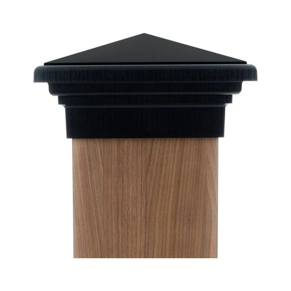 8x8 Post Cap ? Black Pyramid
