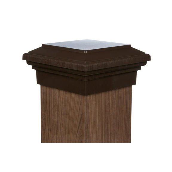 8x8 Post Cap ? Brown Flat Top