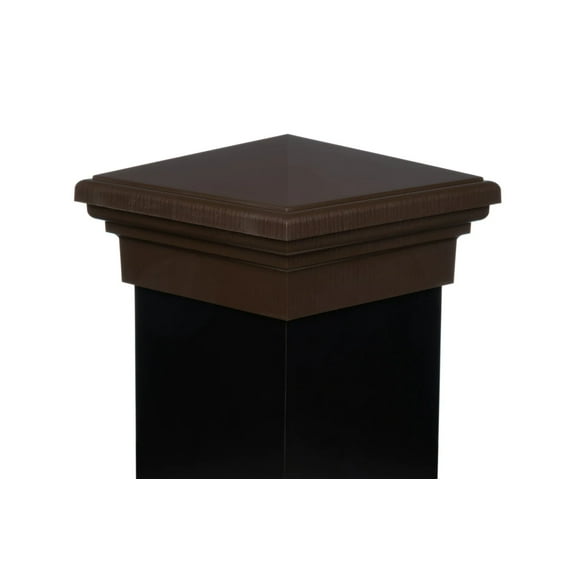 8x8 Post Cap ?Brown Pyramid Top