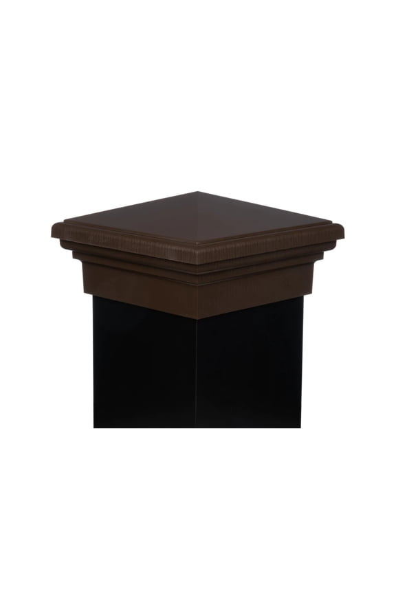 8x8 Post Cap ?Brown Pyramid Top