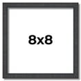 thumbnail image 1 of 8x8 Rustic Brown Real Wood Picture Frame Width 0.75 inches | Interior Frame Depth 0.5 inches |, 1 of 8