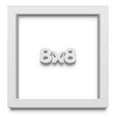thumbnail image 1 of 8x8 Shadow Box Frame White | 2 Inches Deep Real Wood Contemporary Shadowbox Display Frame | UV, 1 of 8