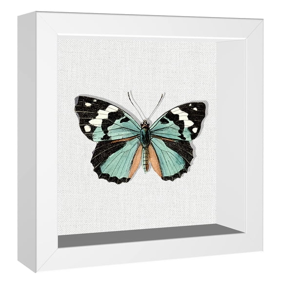 8x8 Shadow Box Frame with Soft Linen Back - Push Pins Included, Memory Box Display Case for Flower, Tickets and 3D Items, Black