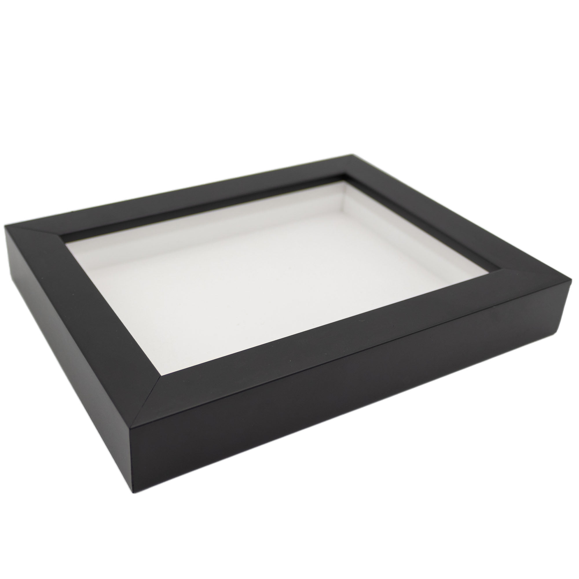 6 Pieces 8 x 8 Inches Shadow Box Frame Black Wood Shadow Boxes Display  Cases, 1.2 Inch Interior Depth Shadow Box for Wall and Tabletop Display  Ideal