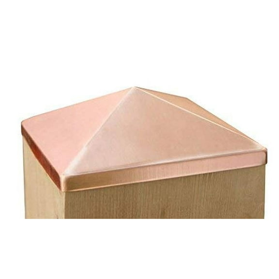 8x8 Solid Copper Post Point Cap