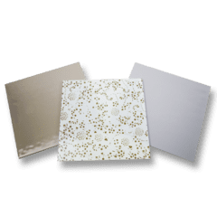 8x8 Taupe Opalescent Glass Pack 3pcs