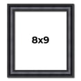 thumbnail image 1 of 8x9 Frame Black Real Wood Picture Frame Width 1.25 inches | Interior Frame Depth 0.5 inches |, 1 of 8