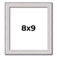 thumbnail image 1 of 8x9 Frame Silver Inner Slope Bevel Picture Frame | 1 Inch Moulding Width | 0.75 Inch Rabbet Depth |, 1 of 8