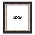 thumbnail image 1 of 8x9 Frame Silver Real Wood Picture Frame Width 1.25 Inches | Interior Frame Depth 0.75 Inches |, 1 of 8
