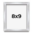 thumbnail image 1 of 8x9 Frame Silver Whitewashed Wood Grain Solid Wood Shadow Box | 0.75 Inch Moulding Width | 0.75, 1 of 8