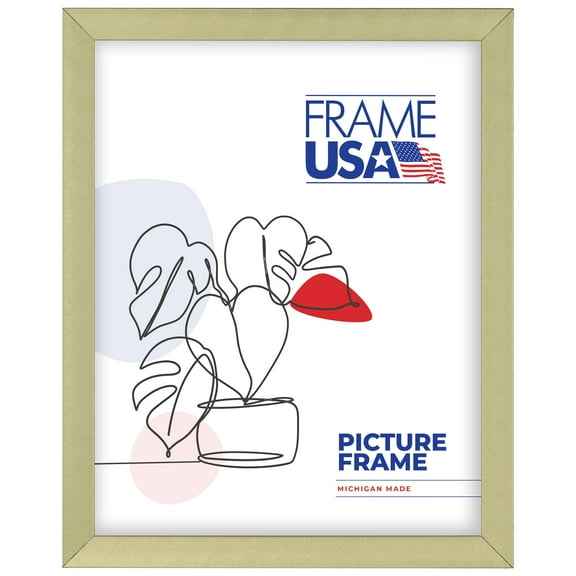 8x9 Picture Frame Gold Glory Metal, OE40151, 0.625 Inch Metal, Glass, Wall Display