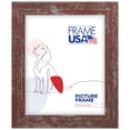 thumbnail image 1 of 8x9 Picture Frame, Red American Barn Narrow Style 26–1604, 1.25 Inch MDF with Glass, Wall Display, 1 of 4