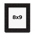 thumbnail image 1 of 8x9 Shadow Box Black Solid Wood Display Picture Frame | 1 Inch Rabbet Depth | | 1.375 Inch Moulding, 1 of 4