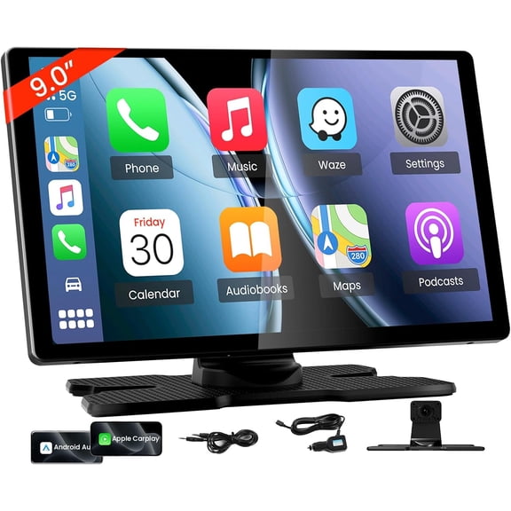 9.0''  Screen for , Portable  Stereo with   & ,  Audio Receivers with Mirror Link, Screen for  (No Camera)