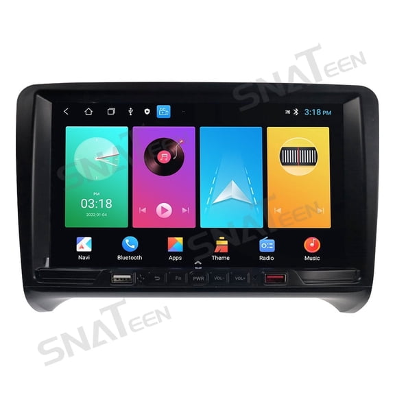 SNATEEN 9.0 inch Carplay Screen/Radio/Multimedia Player for Audi TT 2006-2014 Universal Car Navigation/GPS Upgrade Headunit Android Display DVD Video 1080P Touch Screen Replace System