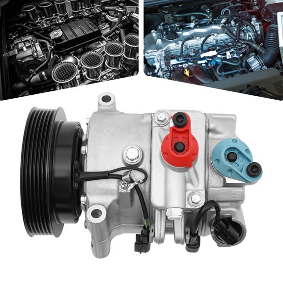 9.05*7.08*5.9in Auto AC A/C Compressor w/Clutch Kit Fits For Volvo XC70 XC90 Land Rover LR2 3.2L
