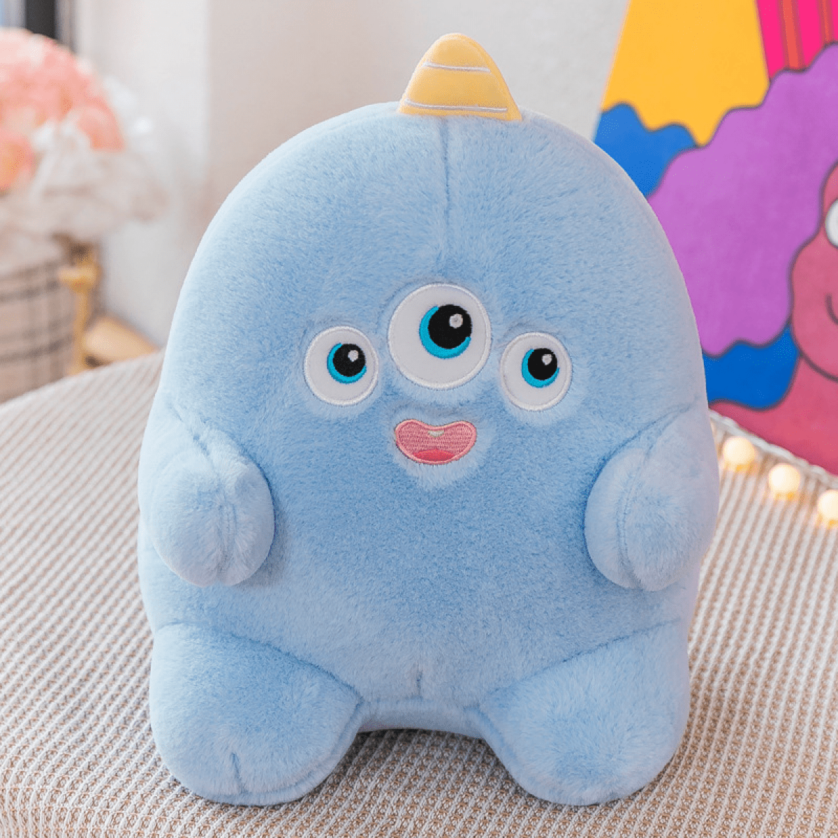 9.05 Inch Little Monster Plush Toy Cute New Little Monster Doll Birthday Gift for Boys and Girls Blue Walmart