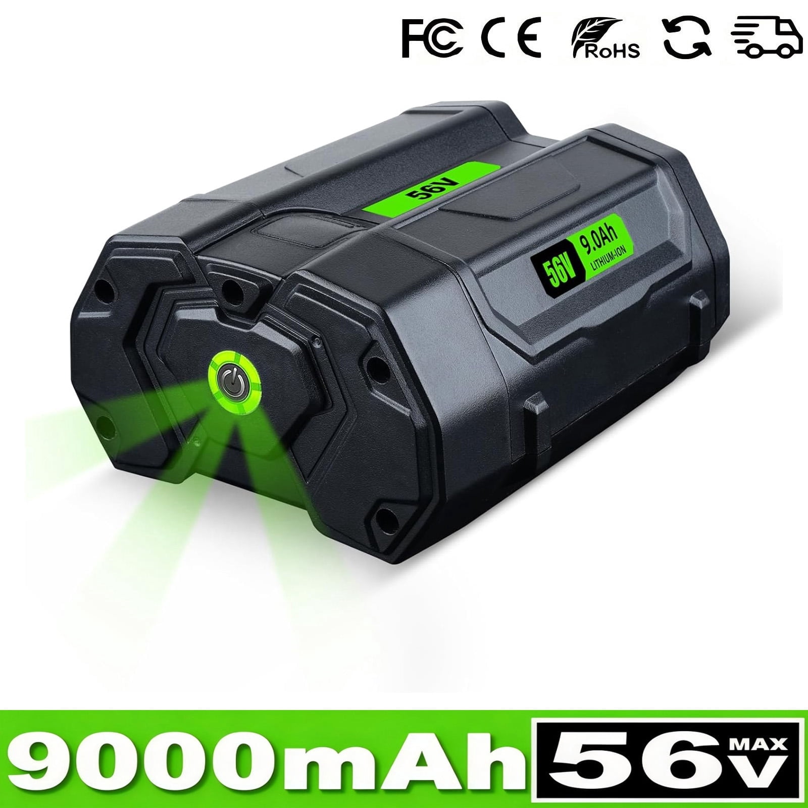 9.0Ah Replacement for EGO 56V Battery Compatible with EGO 56 Volt Battery Power Tools BA1400T BA2800 BA2800T BA4200
