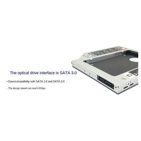 9.0mm Second Hard Drive SSD Hard Drive All Aluminum Ultra Slim Optical Bay
