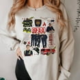 thumbnail image 1 of 9-1-1 Television Show Sweatshirt | Evan Buckley | Bobby Nash | Movie Tee | 911 Movie Shirt | American TV Series,Sand color,size L, 1 of 5
