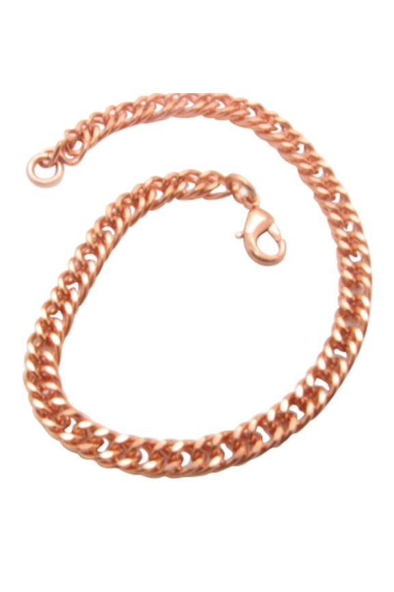 9 1/2 Inch Copper Anklet, 1/4 of an inch wide, CA652GG - Made in the USA.