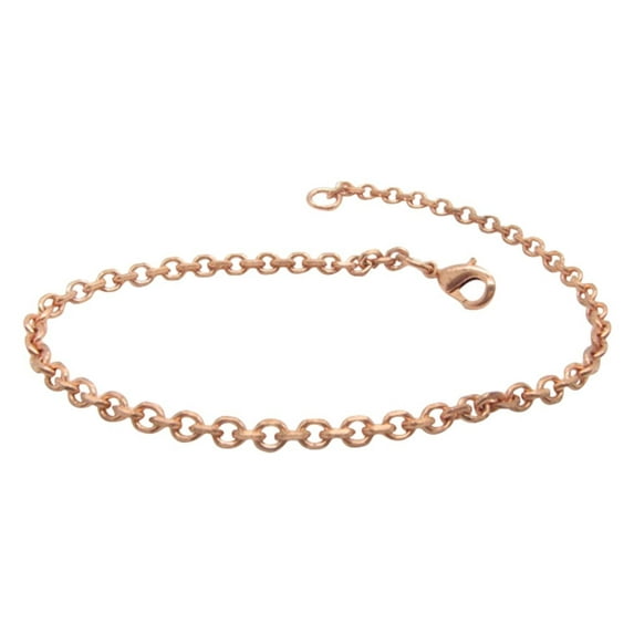 9 1/2 Inch Copper Anklet, 1/8 of an inch wide, CA105G - Made in the USA. Very thin.
