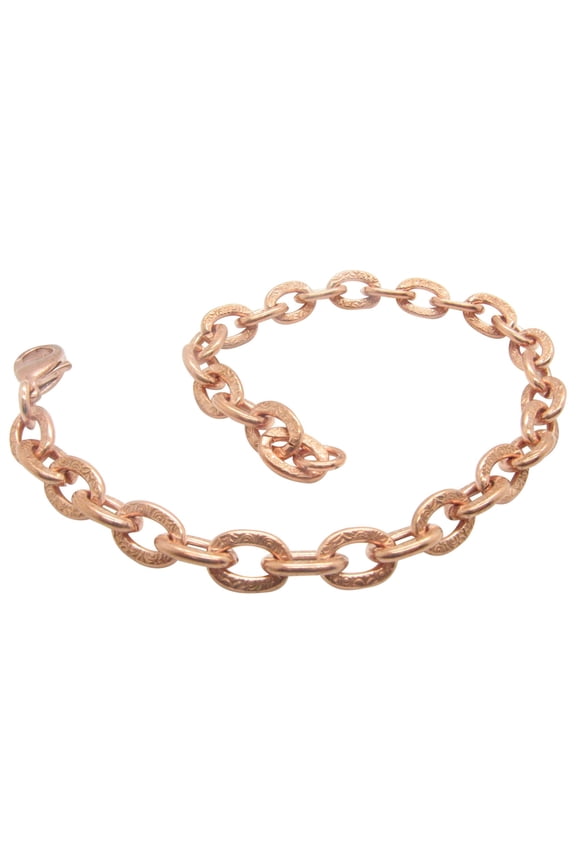 9 1/2 Inch Copper Bracelet, 1/4 of an inch wide, CB630G - Made in the USA. Medium weight.