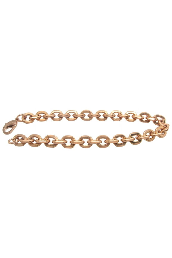 9 1/2 Inch Solid Copper Bracelet, 1/4 of an inch wide, CB689G - Made in the USA. Medium weight.